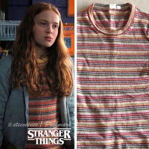 GAP Striped Merino Wool Blend Sweater ASO Max Mayfield